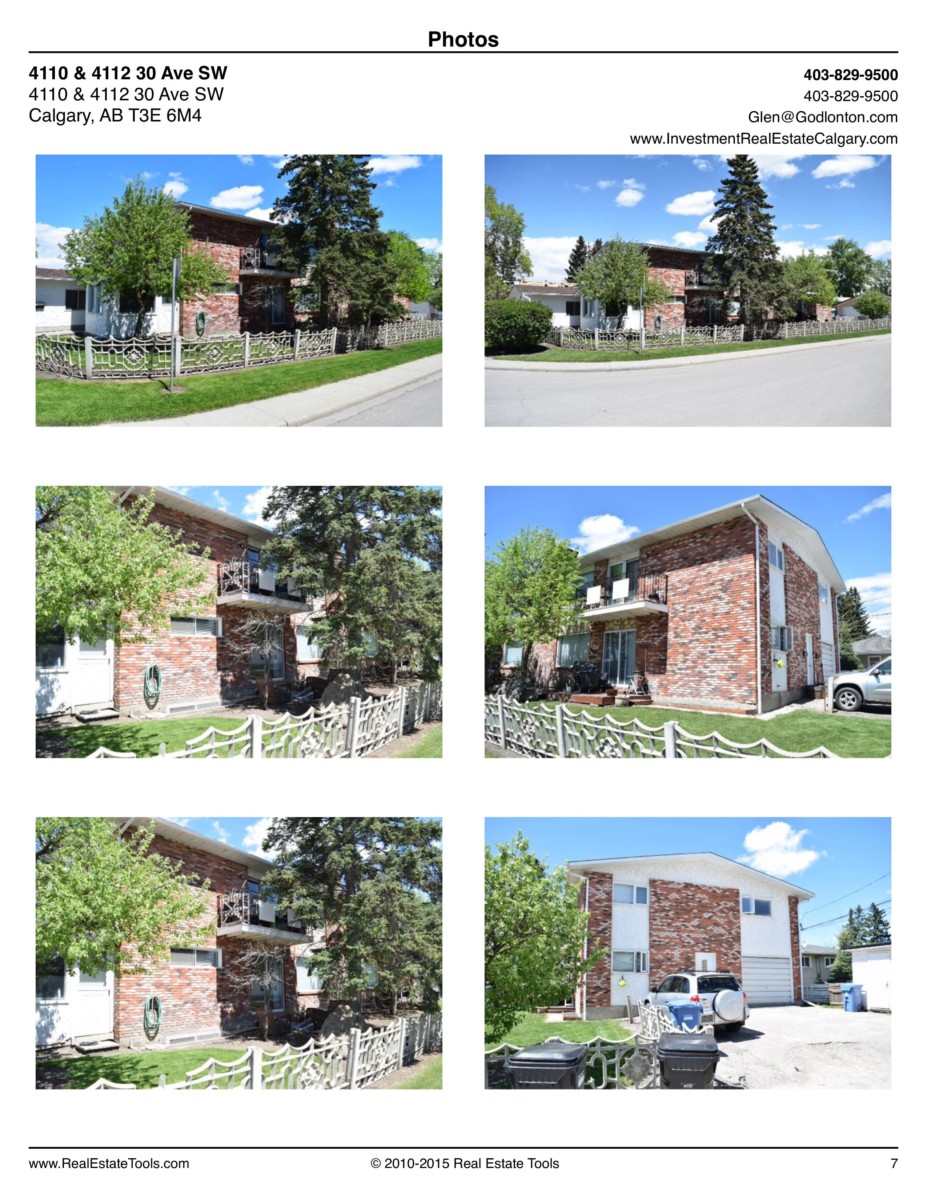 4110 4112 30 Ave Sw Proforma  Page 7