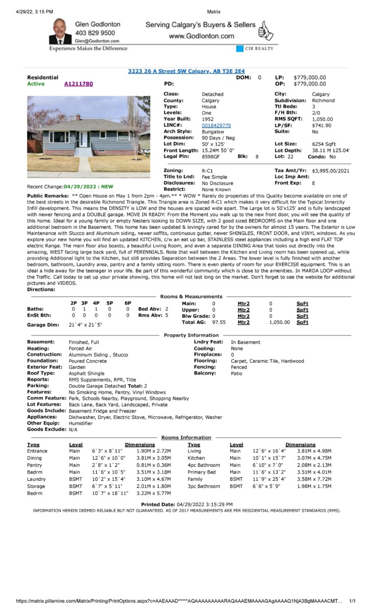 MLS Client Full report page 001 | 3223 26 A Street SW